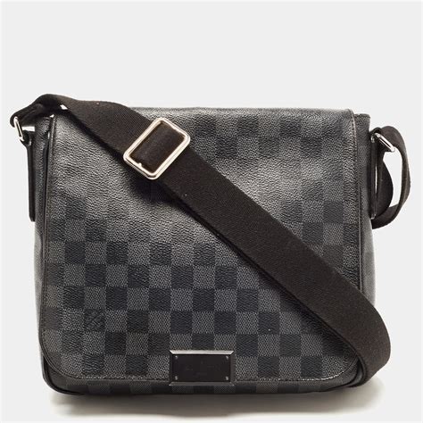 louis vuitton district pm damier graphite n41054|Bolsa District PM Damier Graphite .